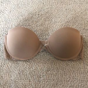 Aerie Maddie Nude Strapless Bra 32C